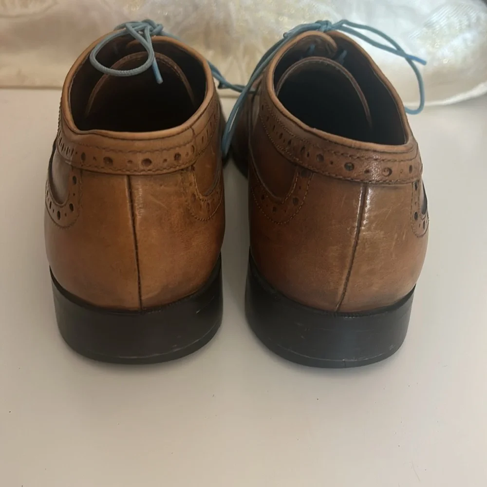 Johnston & Murphy Distressed Wingtip Shoes